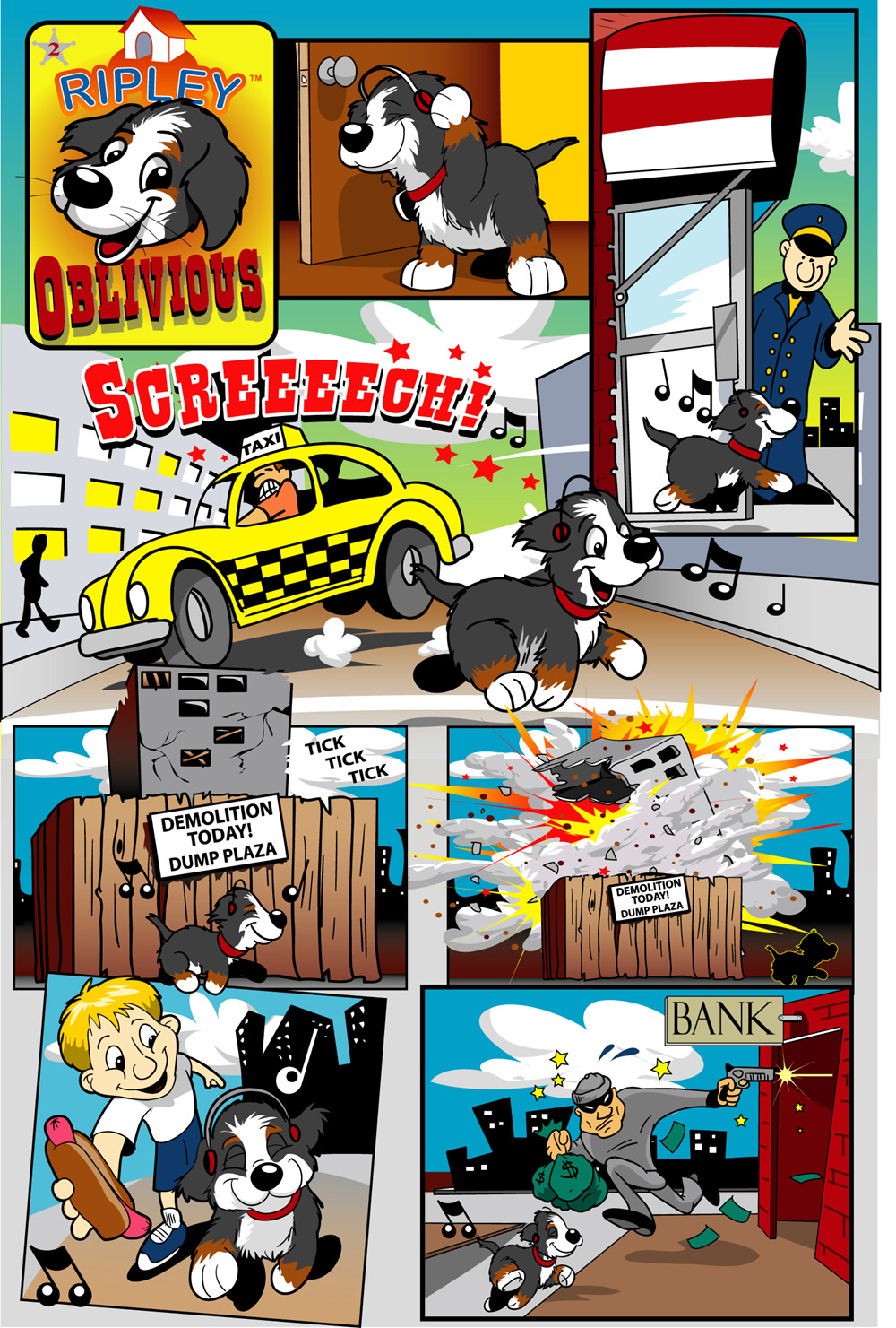 Oblivious Ripley The Dog page 1